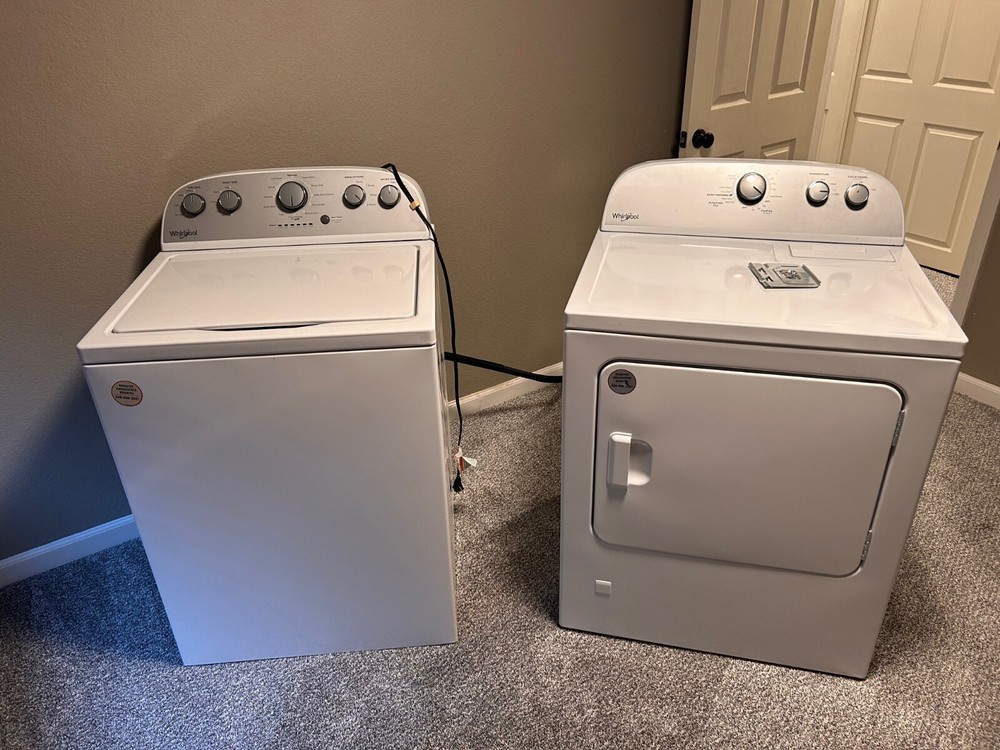 Whirlpool (White) Top Load Washer & Dryer Set