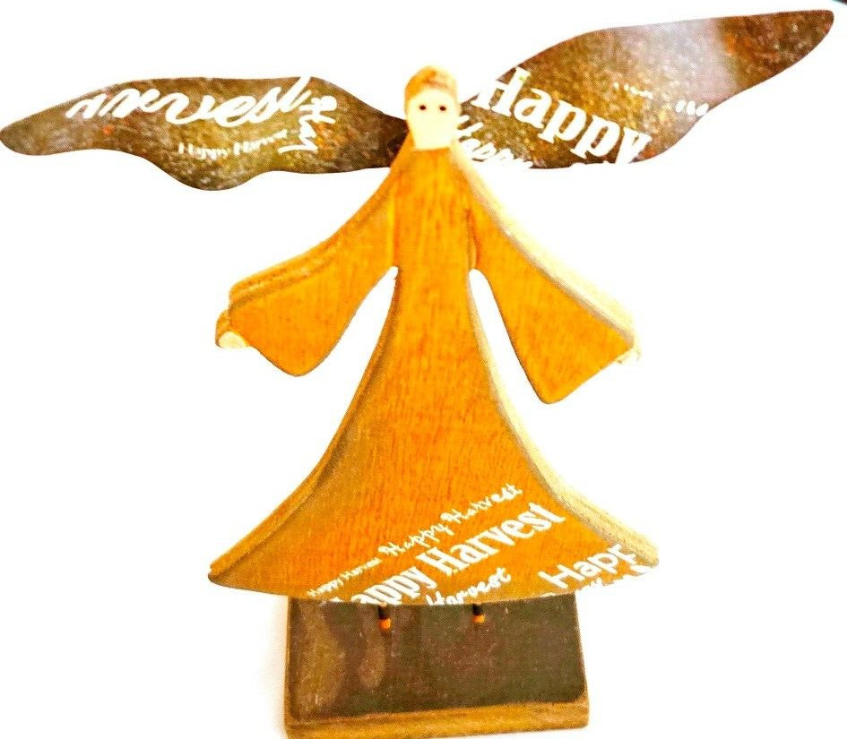 Unique 10" Angel Figure "Happy Harvest"