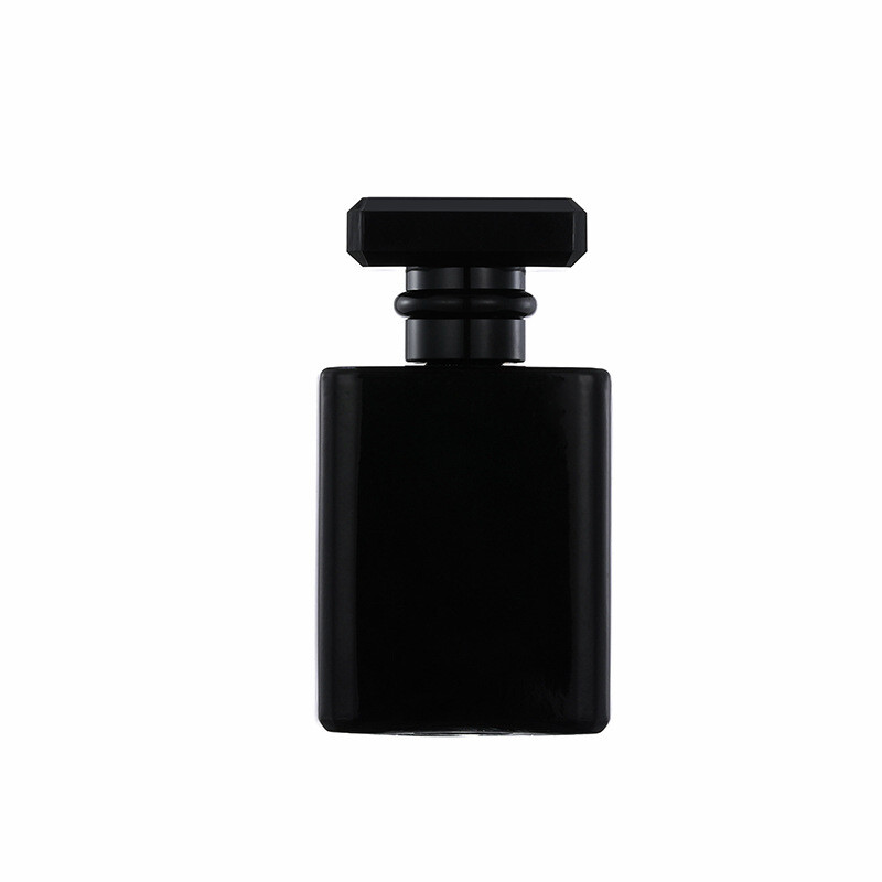 50ml or 100ml Empty Glass Perfume Spray Bottle Refillable Black Gloss