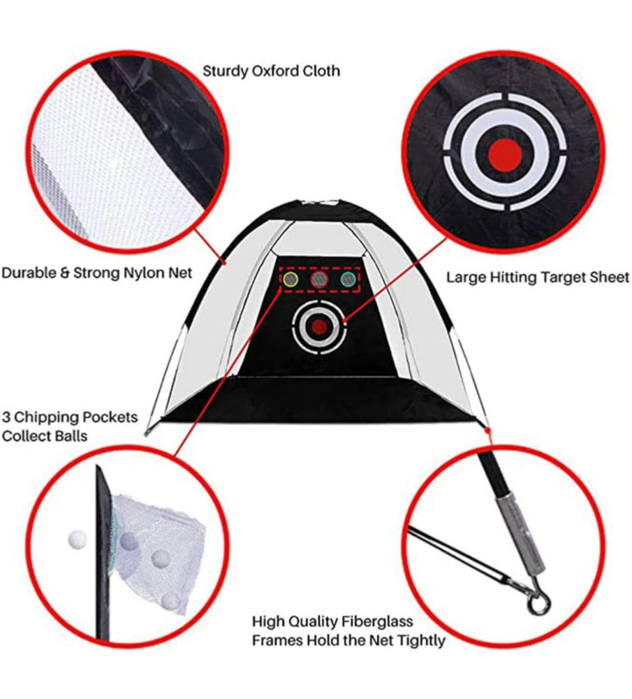 Golf Practice Net 7ftx5ft Golf Hitting Aids Backyard Driving Chipping Swing