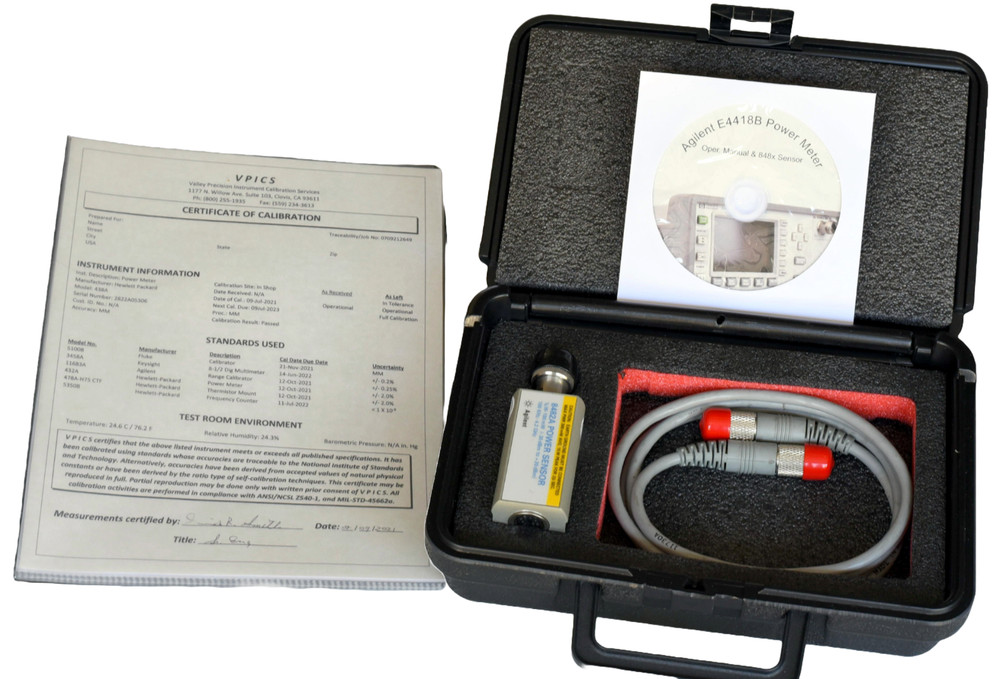 Agilent E4418B EPM RF Power Meter System | 8481A Sensor | E9288A Cable