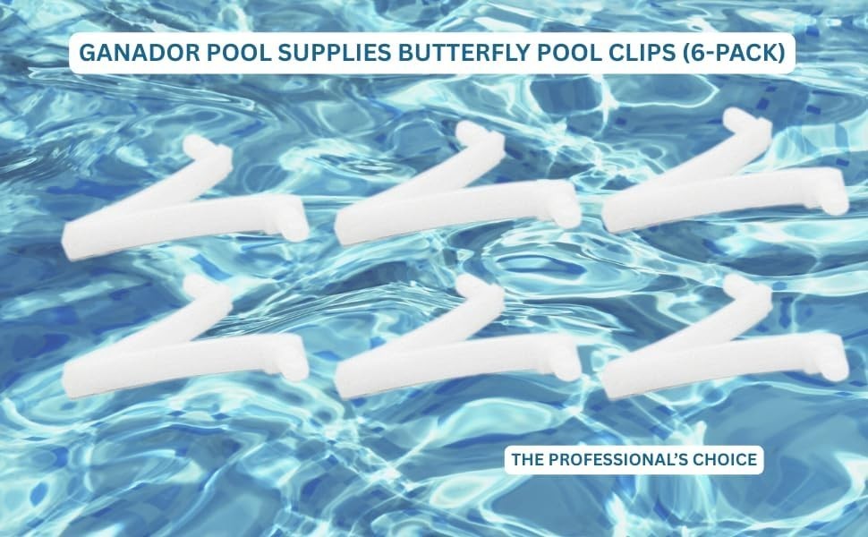 6 Durable V-Clips for Standard Pool Poles - Easy Replacement for Clean Tools