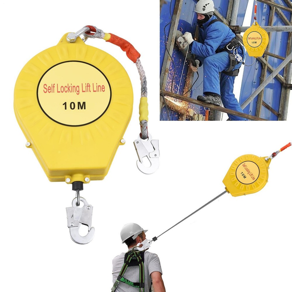 Fall Protection Retractable Lanyard - 32FT Construction Self-Retracting Lanyard