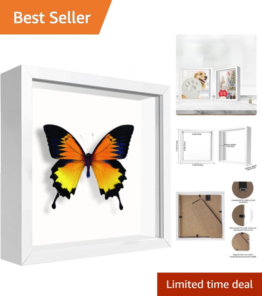 Versatile 5x5 Square Shadow Box Frame for Home or Office