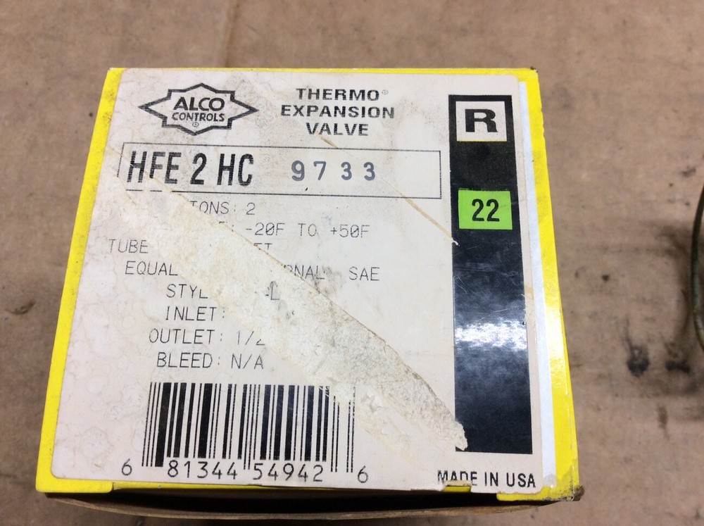 ALCO HFE2HC THERMO EXPANSION VALVE