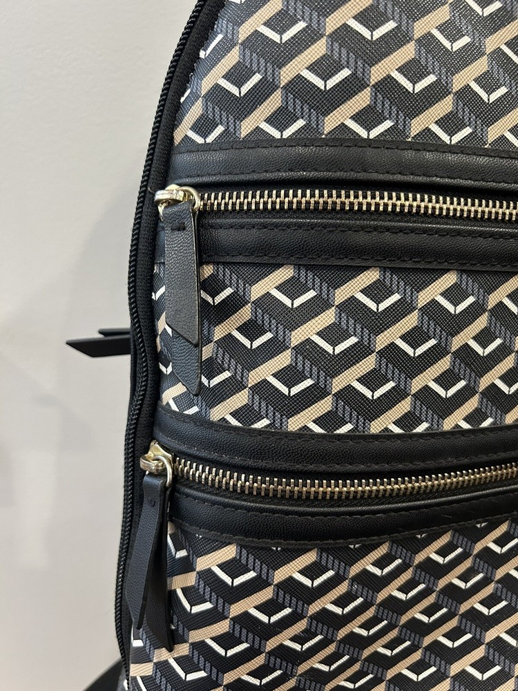 Skip Hop Deco Saffiano Diaper Backpack Black
