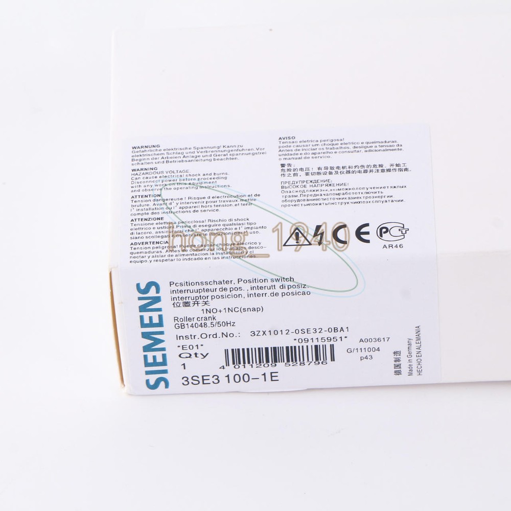 ONE New SIEMENS 3SE3100-1E Limit Switch