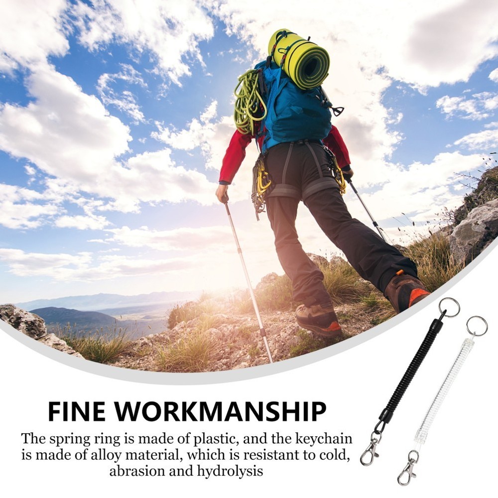 4 Pcs Retractable Spring Strap Multifunctional Cord Rope