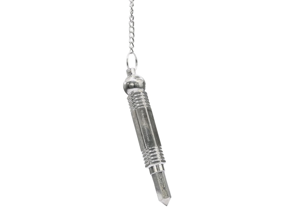 Metal Pendulum Silver 3 Piece Openable Steel Copper Pendulum for Divination