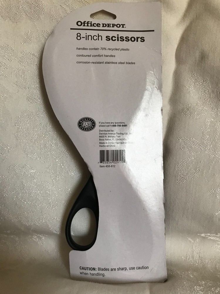 Office Depot 2 count scissors new