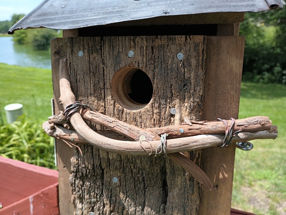 Rustc Handmade BIRDHOUSE using Recycled/Reclaimed Material