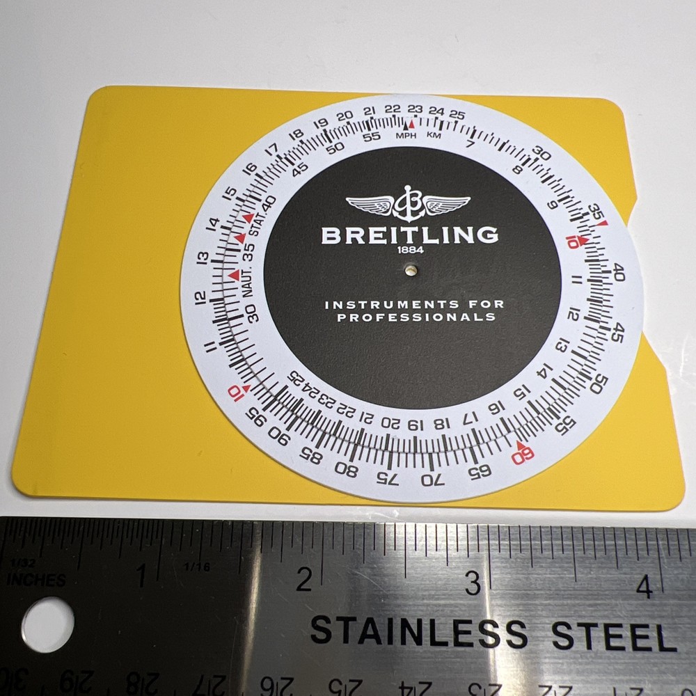 Breitling Yellow Slide Rule For Navitimer OEM