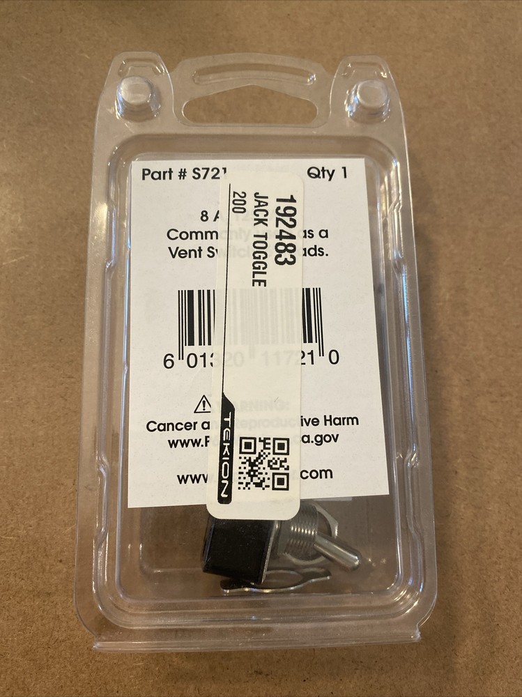 RV Designer S721 Toggle Switch Vent 8A 125VAC