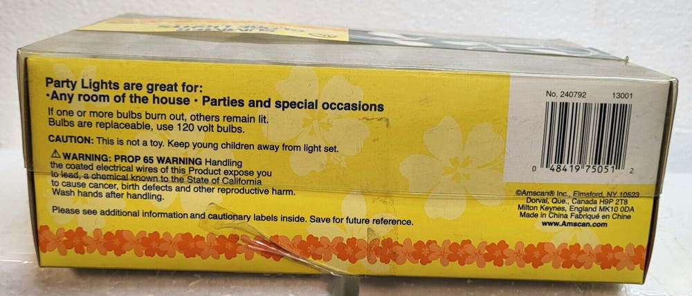 10 Light String Lights Set Outdoor Lighting Decor Clear Globe Warm Light