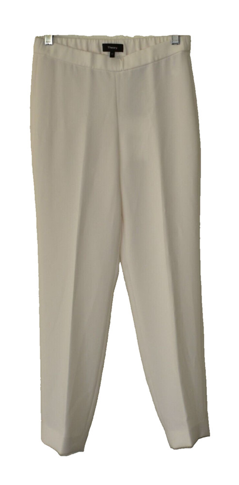 B0 NWT THEORY Rice Classic Crepe Elastic Waist Basic Pull On Pants Size 00 $295