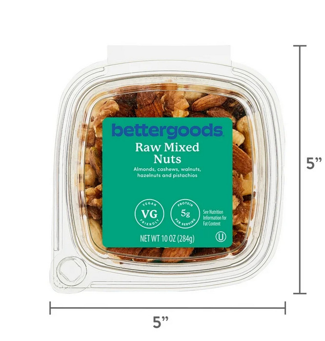 bettergoods Raw Mixed Nuts, 10 oz Tub