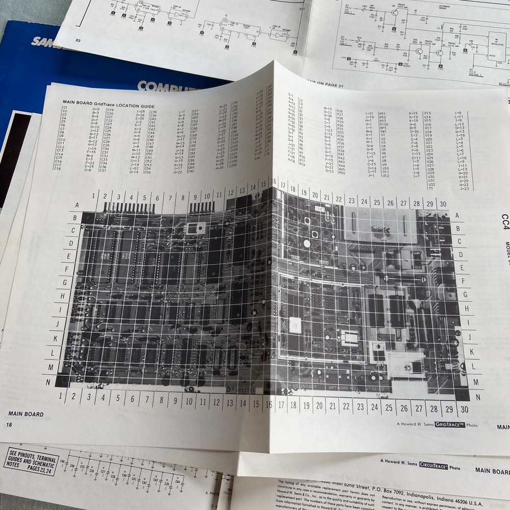 Vintage Sams Computer Facts Commodore 64 CC4 Technical Specs Service Data Manual