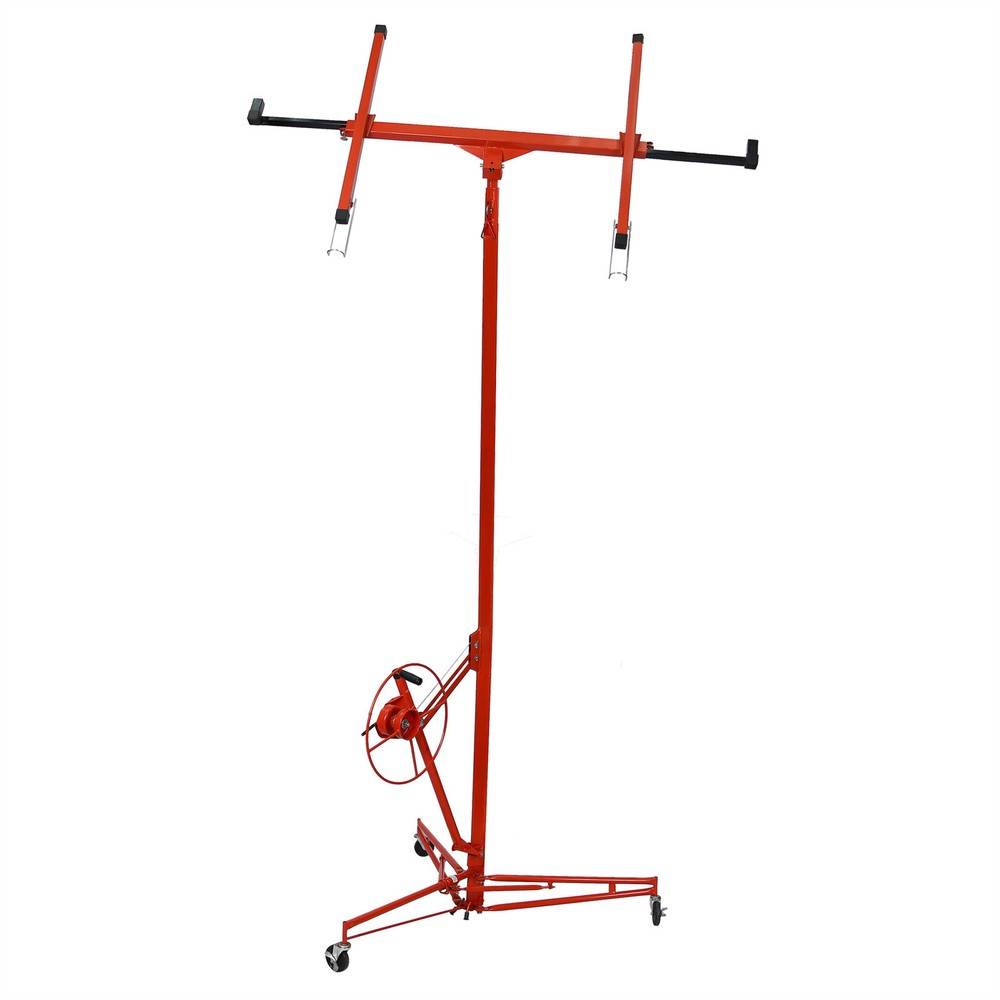 Drywall Lift Panel 13' Hoist Jack Lifter Rolling Caster Wheel Construction Tool