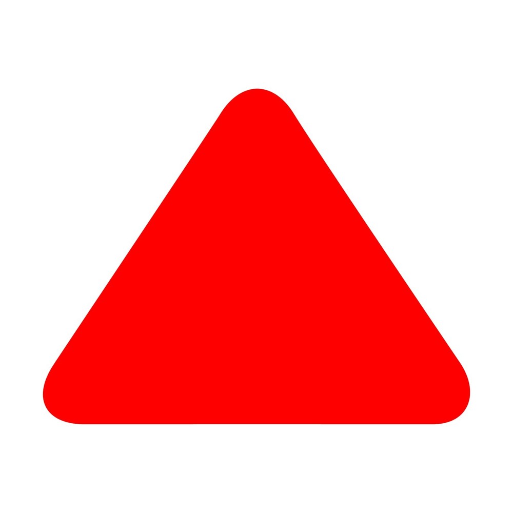 Rounded Triangle Sticker Buy 1 Get 1 Free
