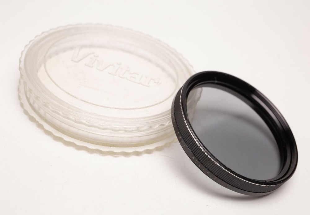 55mm Vivitar Linear Polarizing Polarizer Filter w/Case PL
