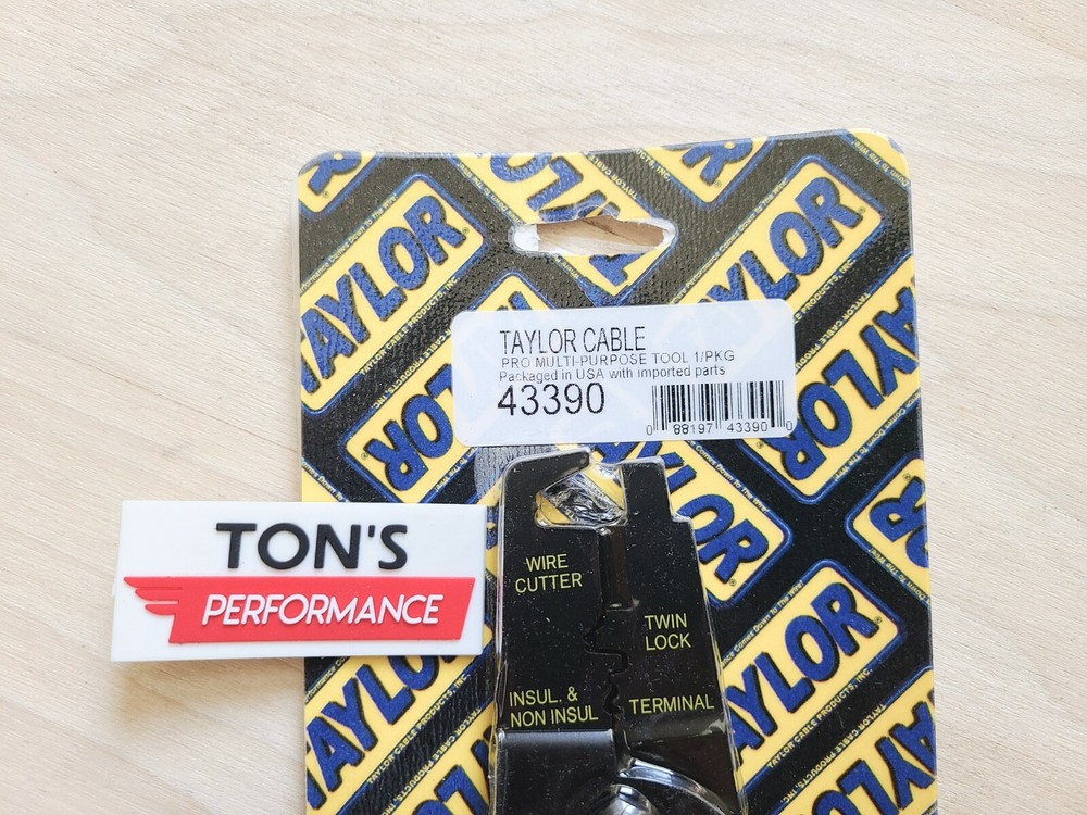 Taylor 43390 Spark Plug Wire Crimping Tool Pro 7-8mm Plug Wire & Electrical wire