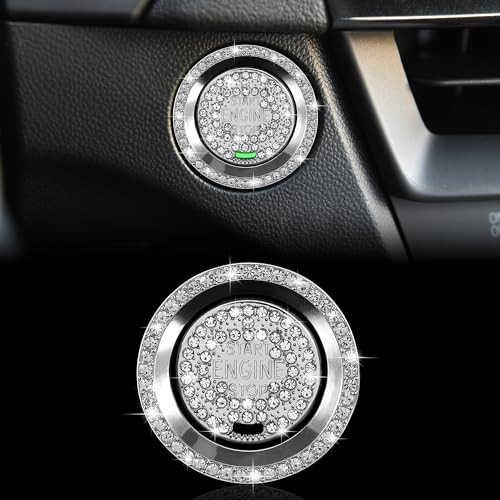 Bling Car Engine Start Button Cover Compatible with Cadillac XT6 CT5 XT4