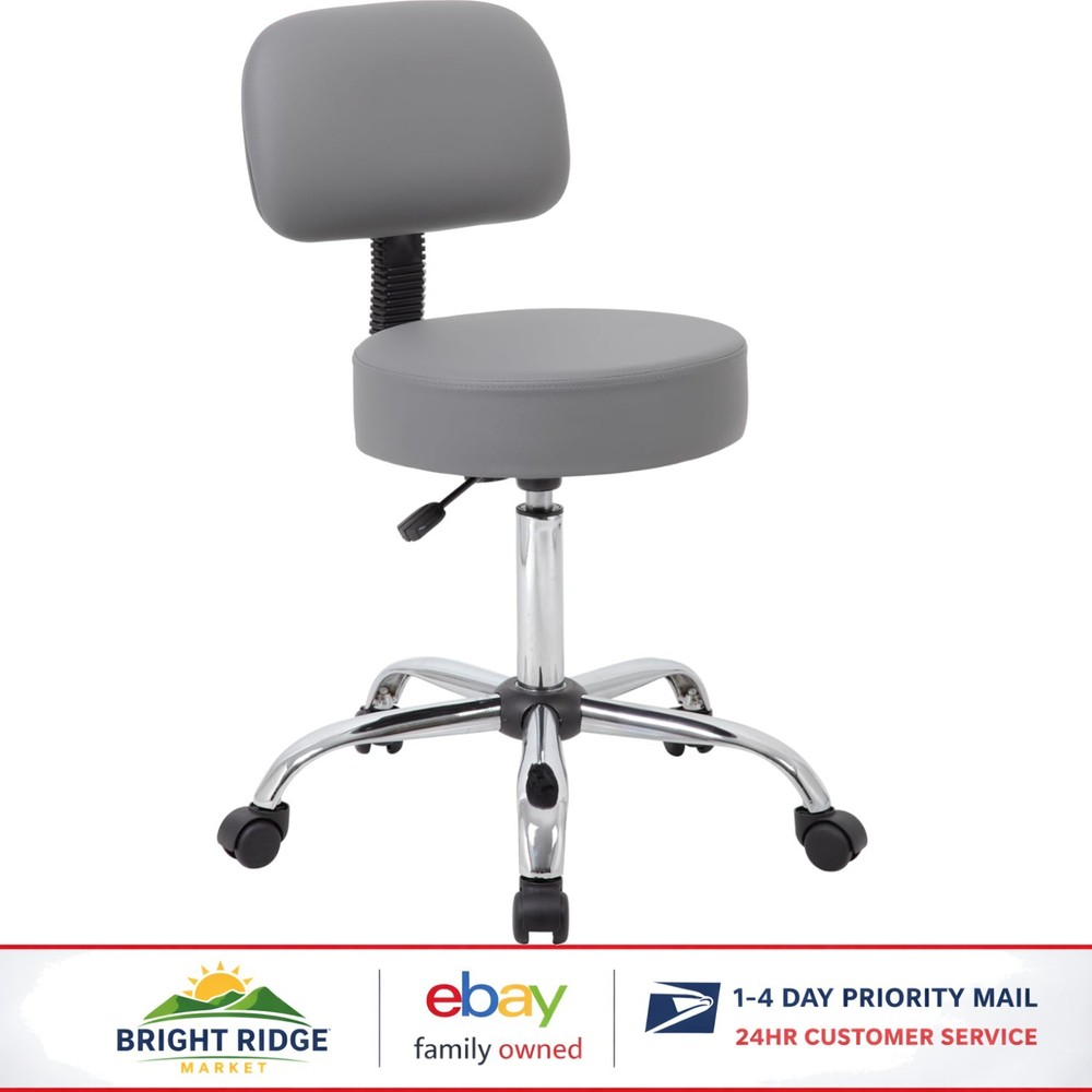 Multi-Purpose Drafting Stool with Back Cushion and Stable Alloy Steel Frame
