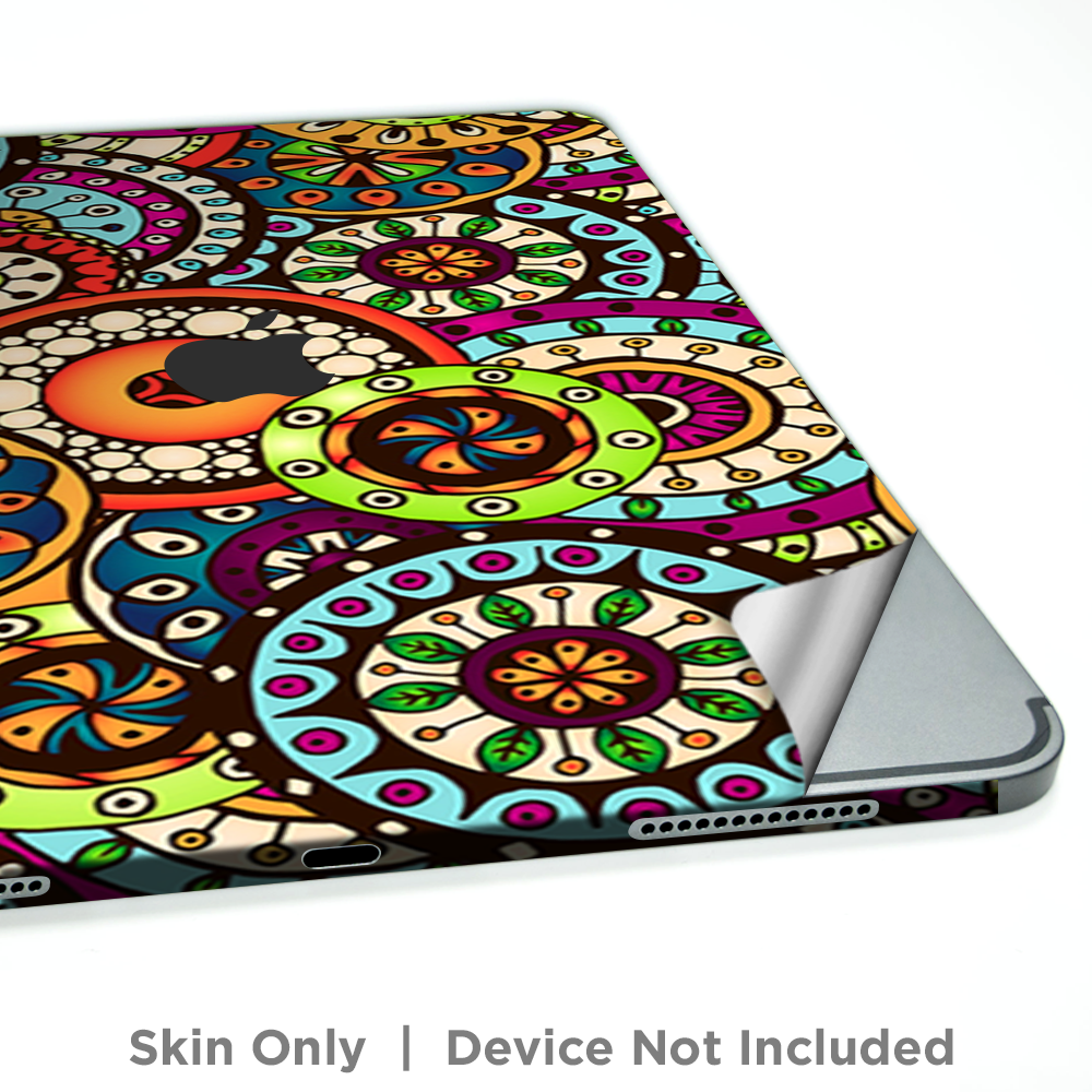 Skins Decal Wrap for Apple iPad Pro 11 2018-Ethnic Circles Pattern