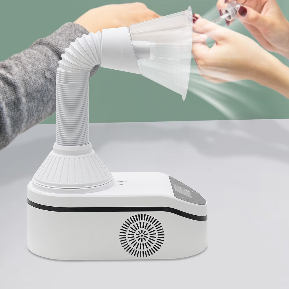 Tabletop Nail Dust Cleaning Machine 360° Adjustable Speed Crumbs Collecting Tool