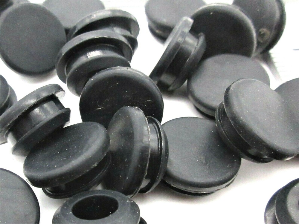 3/8” Solid Firewall Rubber Grommet Plug 5/8" OD Fits 1/8” Thick Panel
