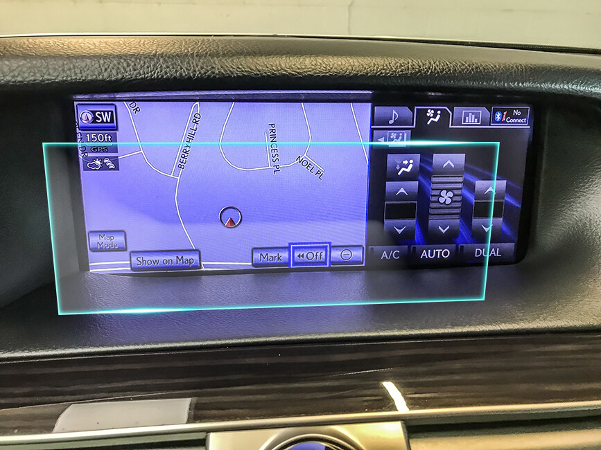 Crystal Clear Screen Protector for 2013 Lexus LS460L Vehicle Navigation