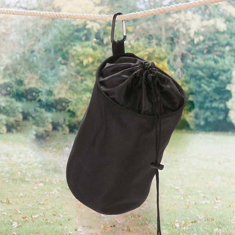 Clothes Pin Sturdy Holder Laundry Drawstring Storage Clothespin Hanging Bag