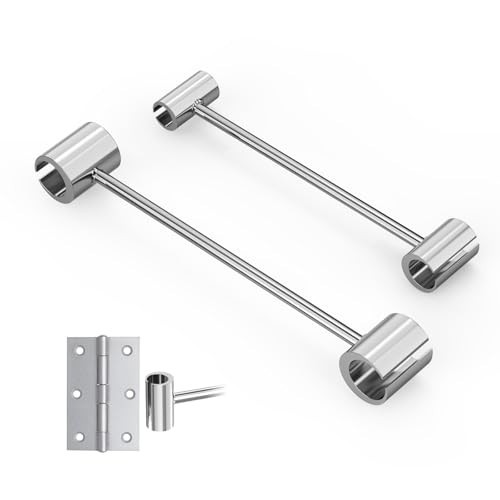 Adjustable Door Hinge Tool Set - 2-Piece Gap Wrench for Flag Hinges, 14-25mm