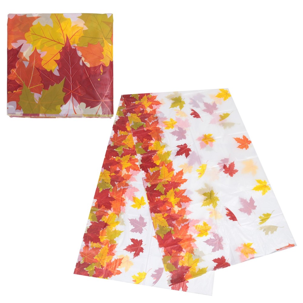 2X(Thanksgiving Autumn Leaf Tablecloth Autumn  Leaf Tablecloth  Rectangular4461