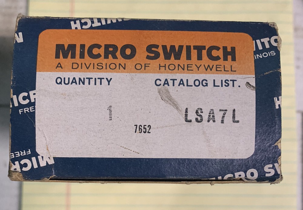 Honeywell micro switch #LSA7L