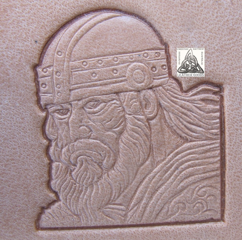 Viking Berserker Warrior  1" Leather Stamp Tool