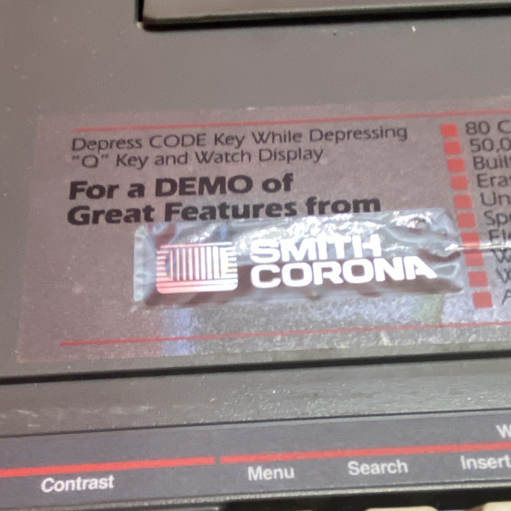 Smith Corona PWP 230 Word Processor 16-Line Backlit Display Built-in Disk Drive