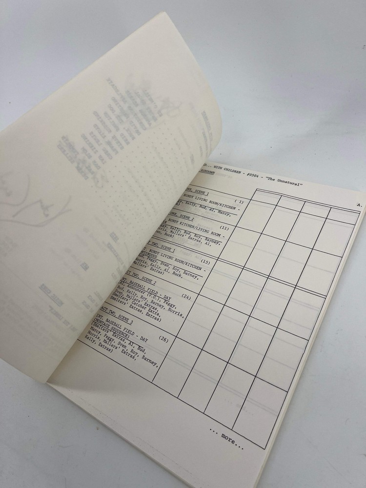 Cast Signed Married With Children Script (1990)
