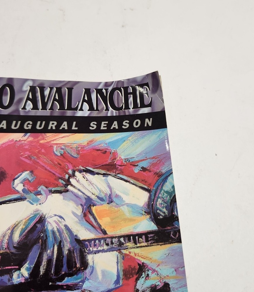 COLORADO AVALANCHE 1995-1996 INAUGURAL SEASON OPENING NIGHT PROGRAM