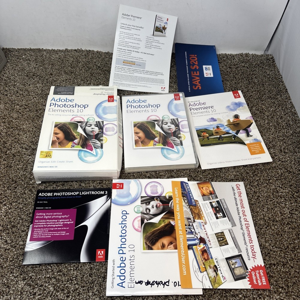 Adobe Photoshop Elements 10 And 13 Win/Mac BAD CODES READ!