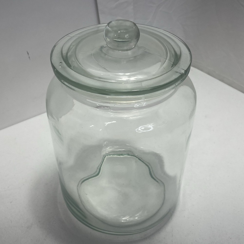 Large Vintage Glass Jar with Lid