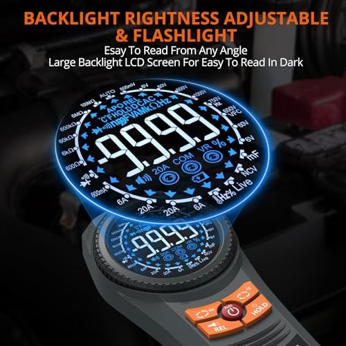 Smart Multimeter Tester - 6000 6000 Count Manual Range Multimeter Color Screen