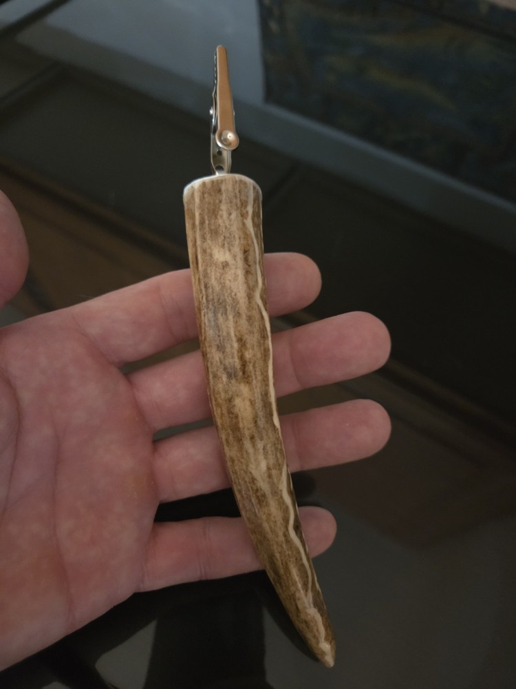 Genuine Deer Antler Rouch Clip