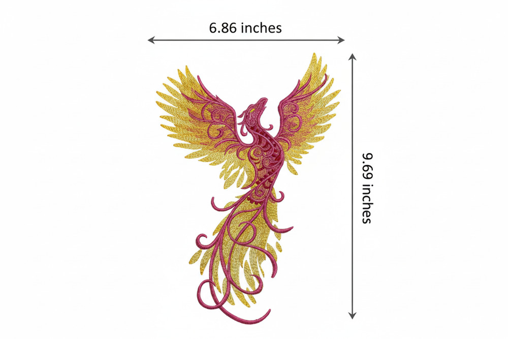Phoenix Ascends Embroidered Patch