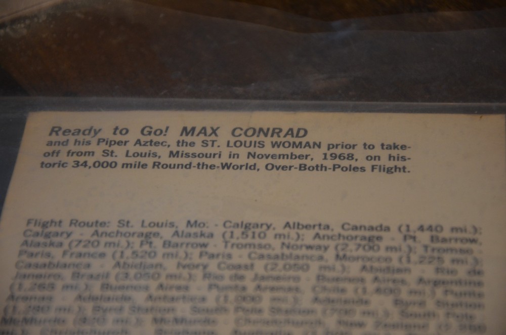 Pilot Max Conrad Signed Post Card