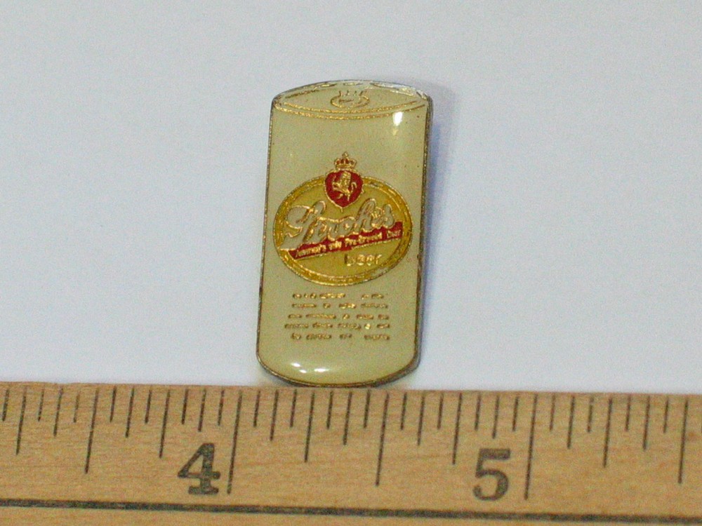 Strohs Can Enamel Beer Pin