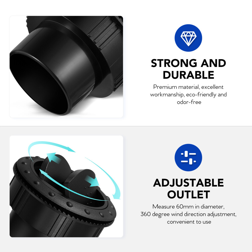 Air Conditioning Outlet Dashboard Deflector Vent Heater Conditioner Universal