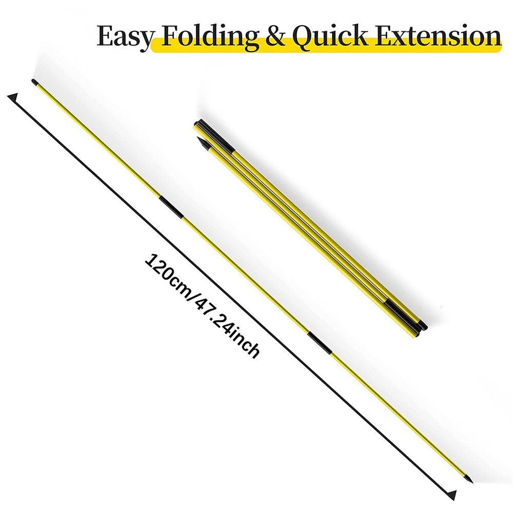 Alignment Sticks Training Aid 4 Pack,3-Section 48 Inch Swing Trainers2750