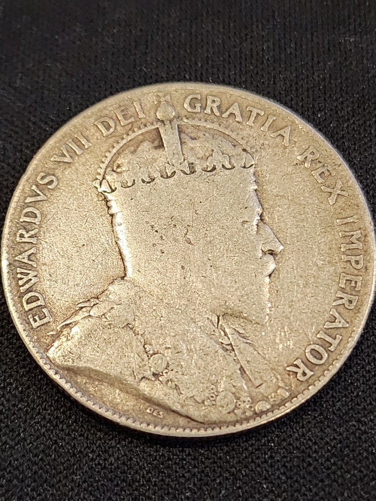 1909 Canada 50 Cents Silver Coin