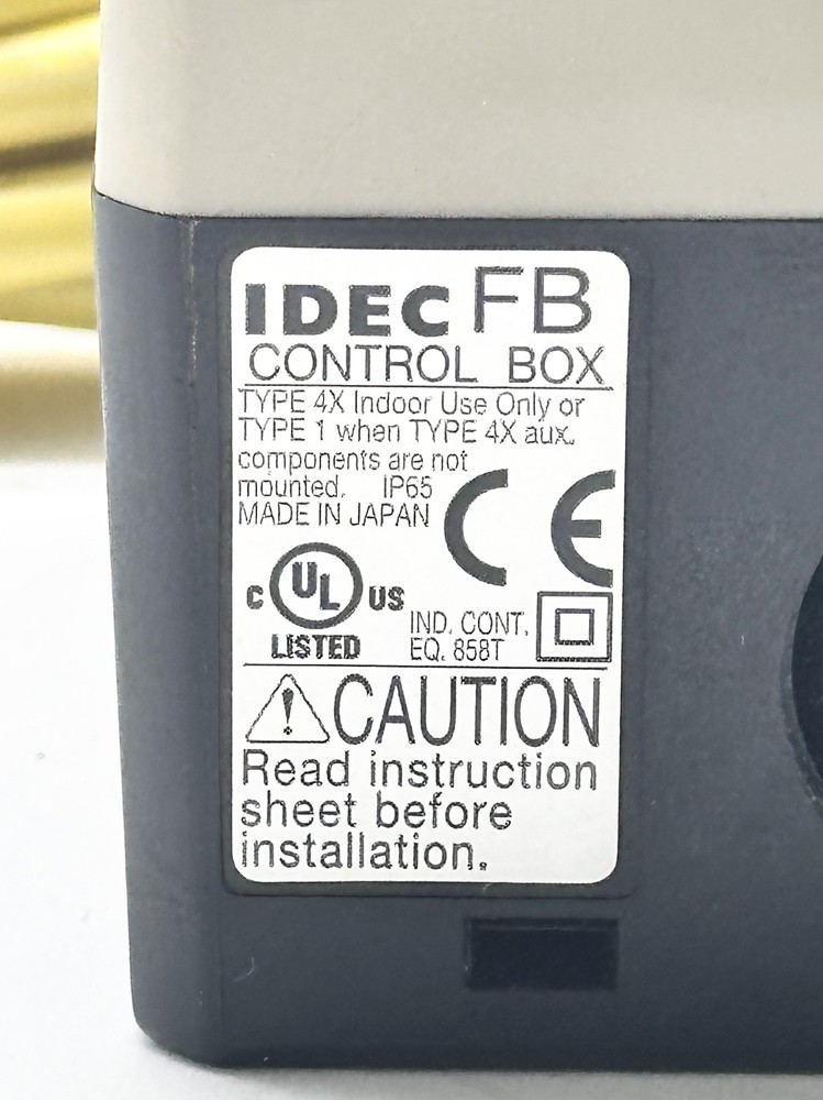 Idec TYPE 4X Control On-Off Box